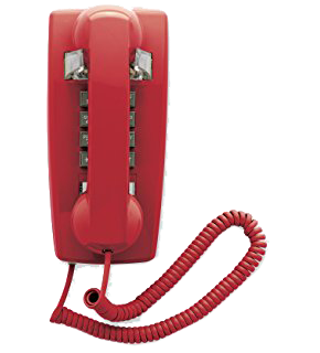 Cortelco 2554 Corded Phone - Red (255447-VBA-20M)