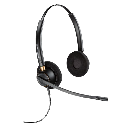 Plantronics EncorePro HW520 Binaural On-Ear Headset (89434-02)