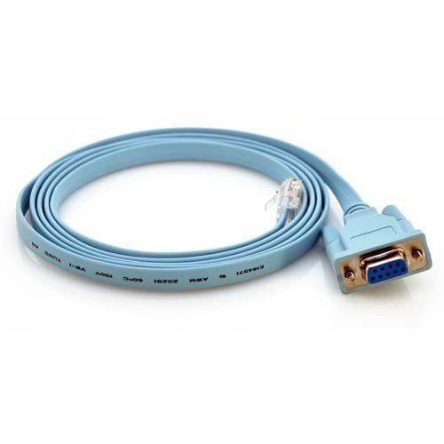 Cisco Rollover Console Cable - Blue DB9 to RJ45 6' (72-3383-01)