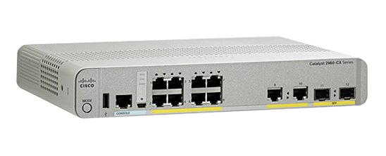 Cisco 10 Ports - Manageable - 2 x Expansion Slots (WS-C2960CX-8PC-L)