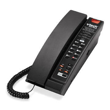 Vtech 1-Line Contemporary SIP Petite Phone Matte Black - 80-H0B1-15-000
