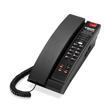 VTech 1-Line SIP Corded Petite Phone Matte Black - 80-H0C5-13-000
