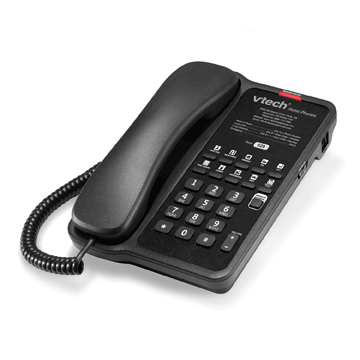 VTech Classic Analog Corded Lite Phone Matte Black - 80-H0AH-13-000