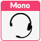 Mono - headset