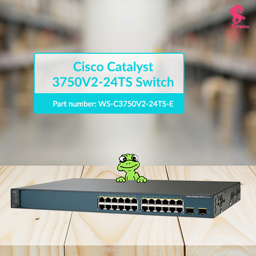Ghekko new and refurb Cisco Catalyst 3750V2-24TS Switch (WS-C3750V2-24TS-E)