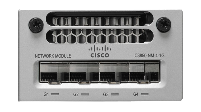 Ghekko network hardware - Cisco 4 x SFP (mini-GBIC)/SFP+ 4 x Expansion Slots (C3850-NM-4-10G)