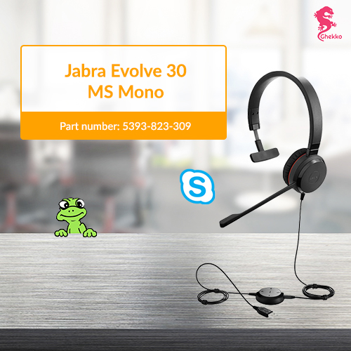 Jabra Evolve 30 MS Mono headset (5393-823-309)