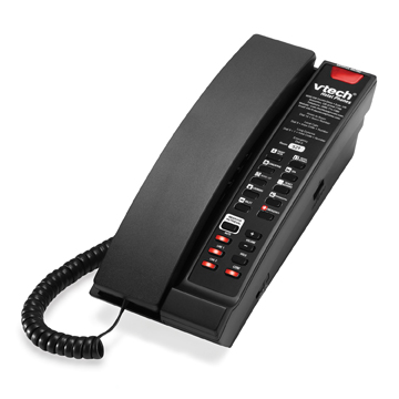 Vtech 2-Line Contemporary SIP Petite Phone Matte Black - 80-H0B2-15-000