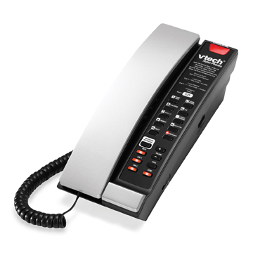 Vtech 2-Line Contemporary SIP Petite Phone Silver and Black - 80-H0B2-06-000