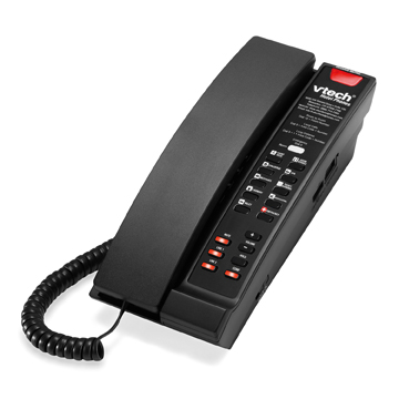 VTech 2-Line SIP Corded Petite Phone Matte Black - 80-H0C6-13-000