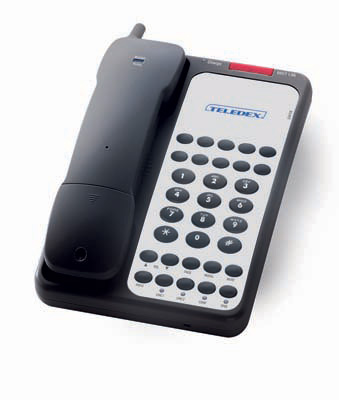Teledex Opal Series Analog Cordless Hospitality Phones