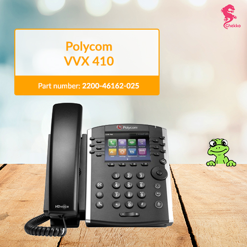 Polycom VVX 410 VoIP Phone 2200-46162-025
