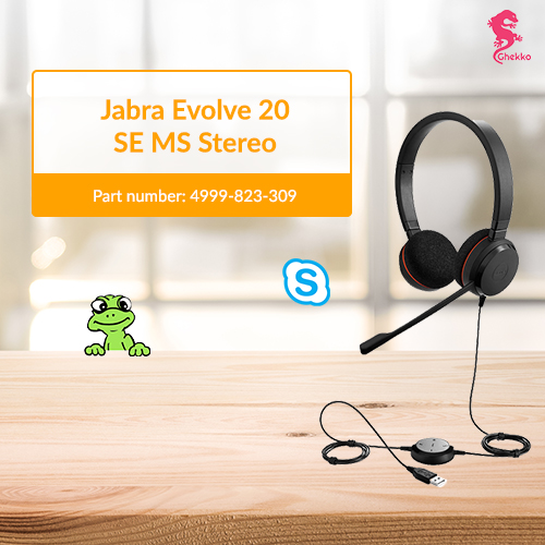 Jabra Evolve 20 SE MS Stereo Headset (4999-823-309)